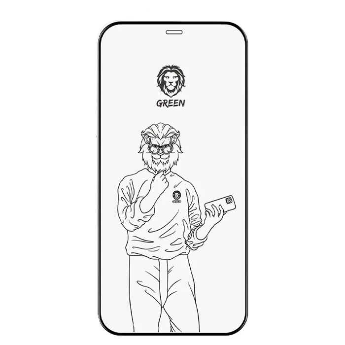 گلس گوشی اپل IPhone 14 pro max گرین لاین مد‌ل 9H STEVE-بی رنگ شفاف