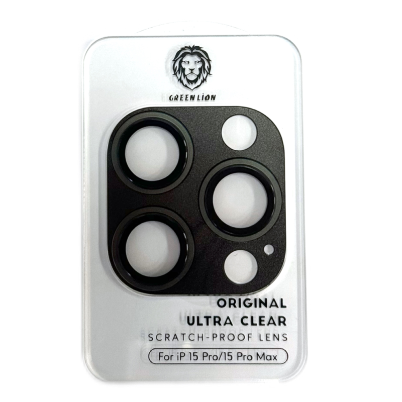 محافظ لنز دوربین گوشی اپل 15 Pro Max گرین لاین مدل HD Plus 