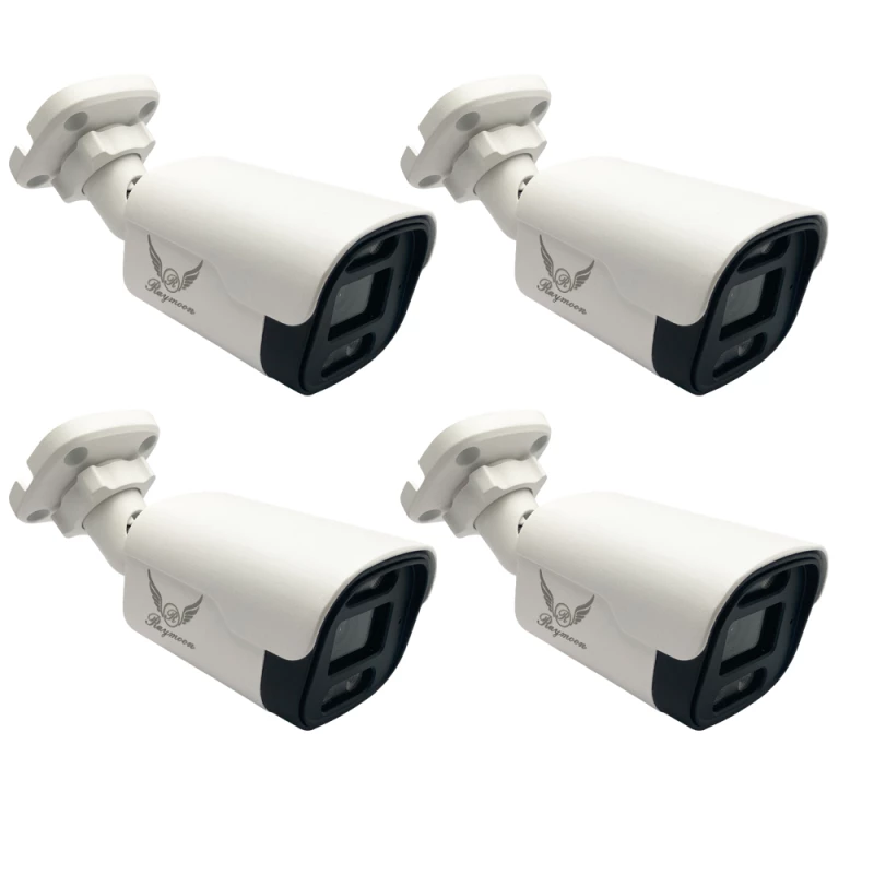 دوربین مداربسته تحت شبکه رایمون مدل 8235 بسته چهار عددی 5 مگاپیکسل-سفید