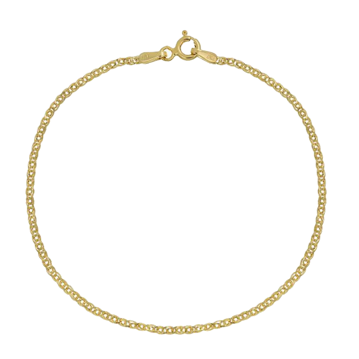 دستبند طلا زنانه طرح زنجیر کارتیر ملبورن قو طلایی کد B036794-1.36