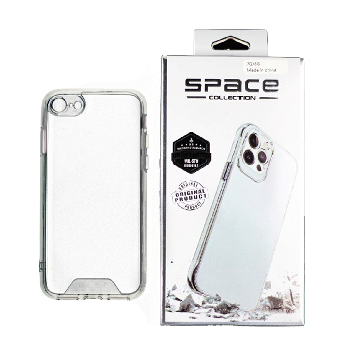 قاب گوشی اپل iPhone 6 اسپیس مدل ژله ای-بی رنگ شفاف