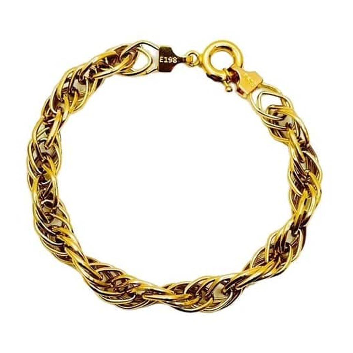 دستبند طلا زنانه طرح لوزی بافته شریف زاده-8.52