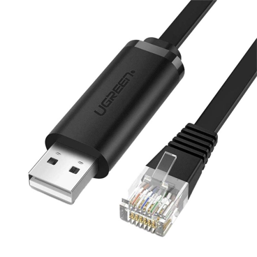  کابل شبکه USB به RJ45 یوگرین مدل CM204 طول 1.5 متر-مشکی