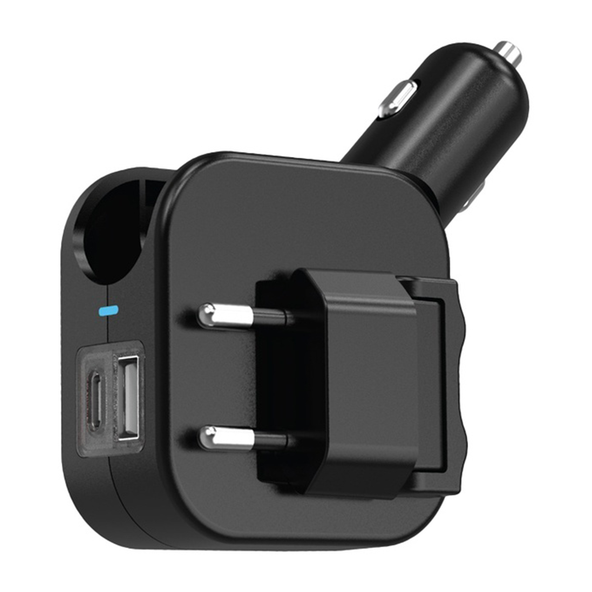 شارژر دیواری و فندکی گرین لاین مدل GNDPWRCWCBK Duo Power-مشکی