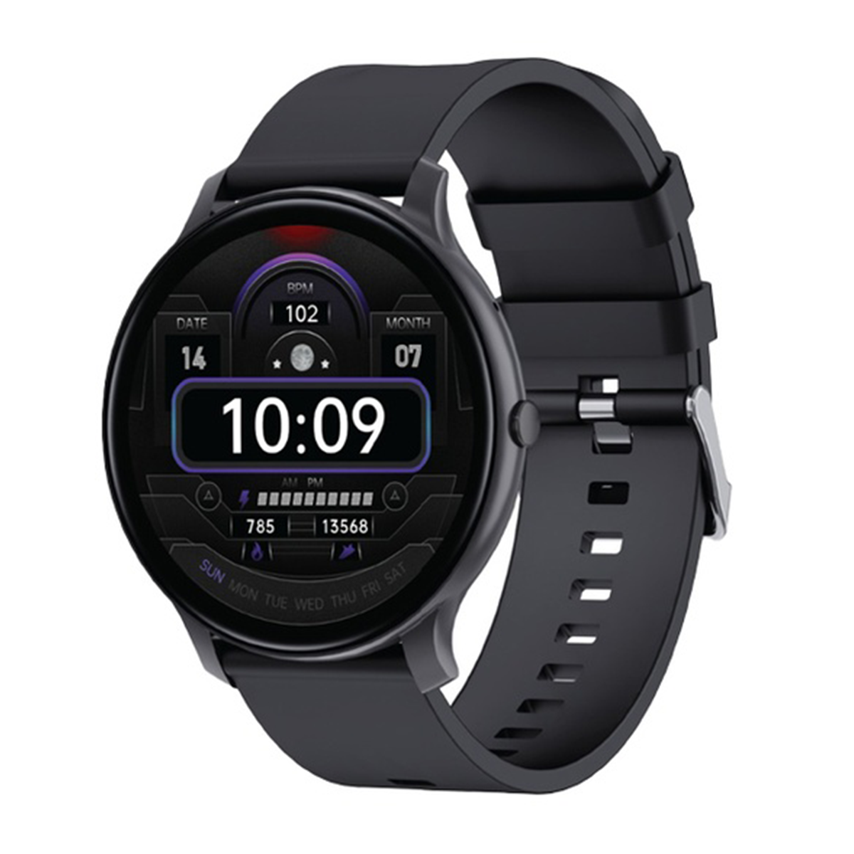 ساعت هوشمند گرین لاین مدل GT-FIT GNGTFTSW-بدنه مشکی بند مشکی