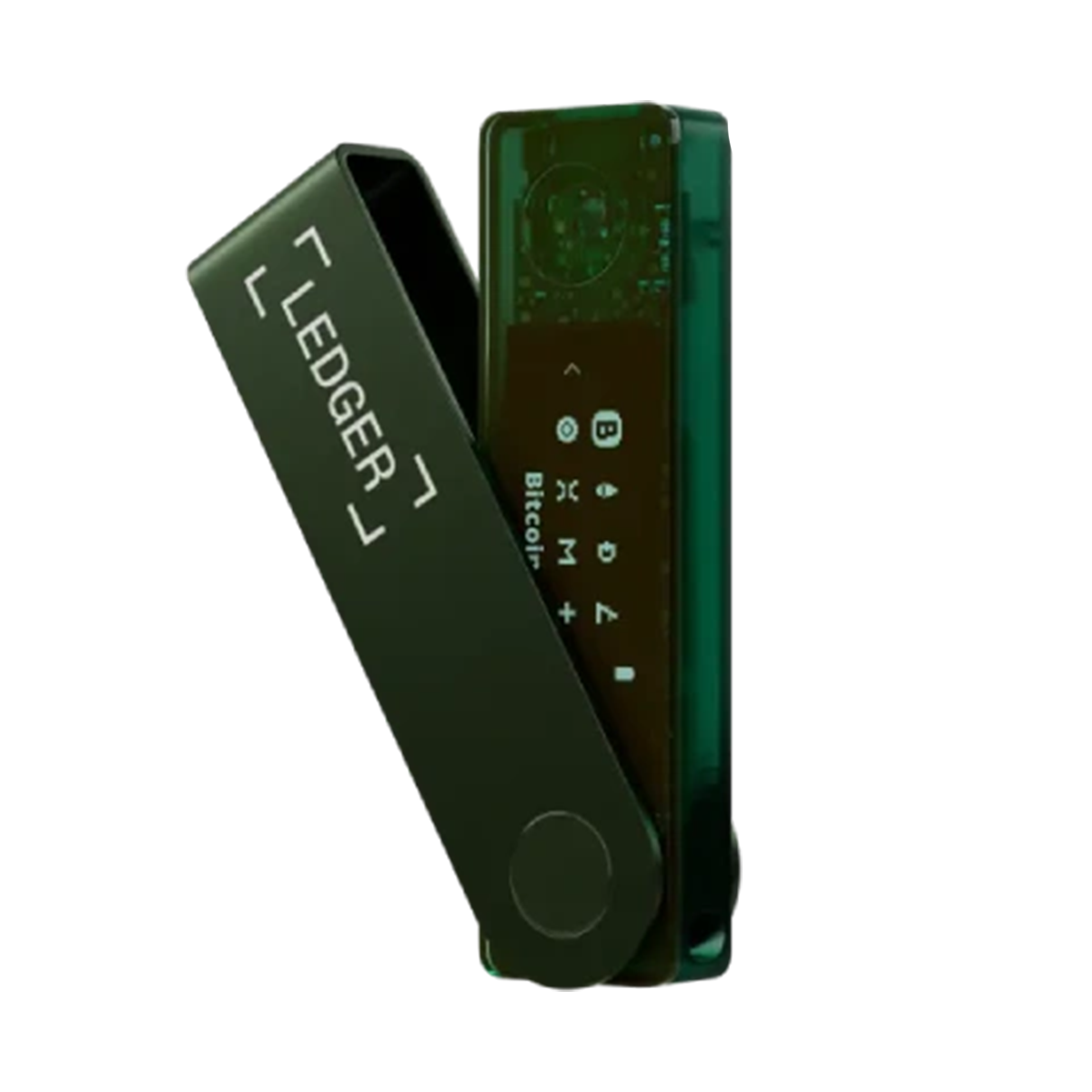 کیف پول سخت افزاری لجر مدل Nano X 2025-سبز زمردی