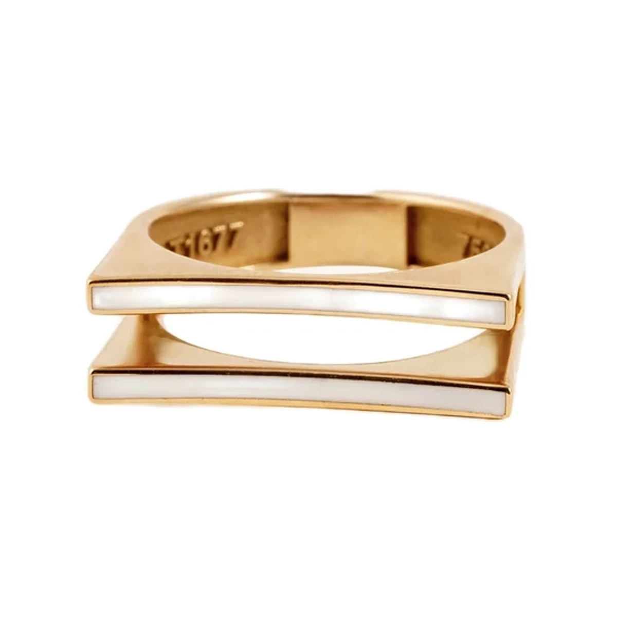 انگشتر طلا 18 عیار زنانه بان گالری مدل همراز سایز 53-3.94