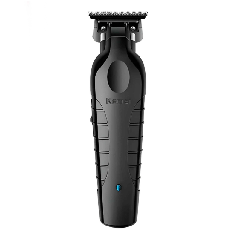 ماشین اصلاح موی صورت کیمی مدل KM-2299، اصلاح به صورت خط زن، طراحی ارگونومیک، نمایشگر LCD، منبع انرژی با باتری قابل شارژ، تکنولوژی اصلاح به صورت تریم، به‌همراه کابل شارژ USB، برس، روغن