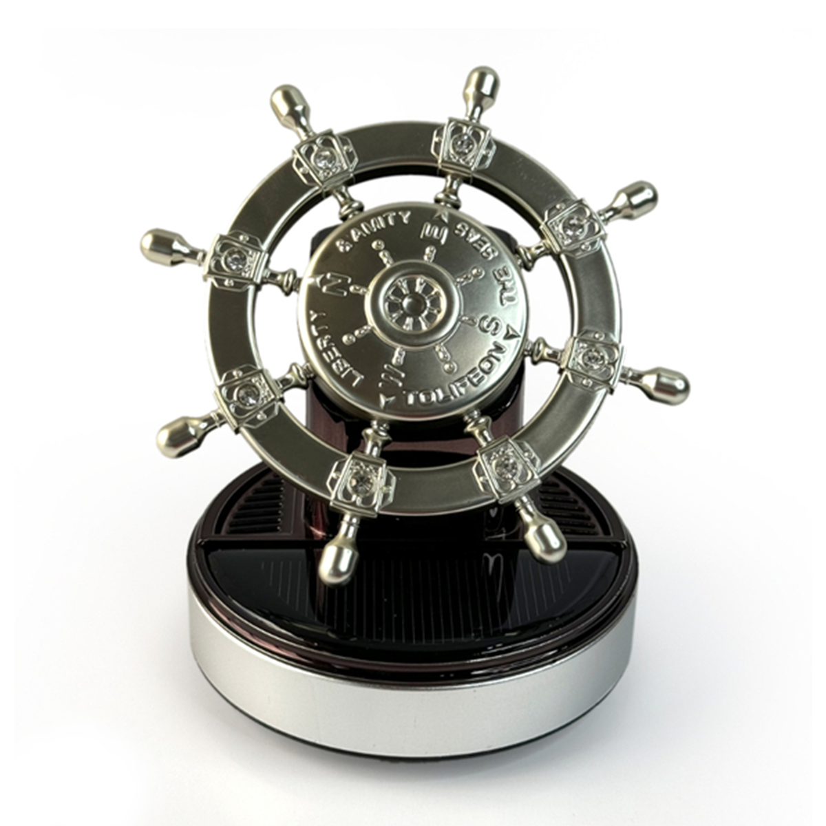 خوشبو کننده صفحه خورشیدی خودرو مدل سکان کشتی-نقره‌ای