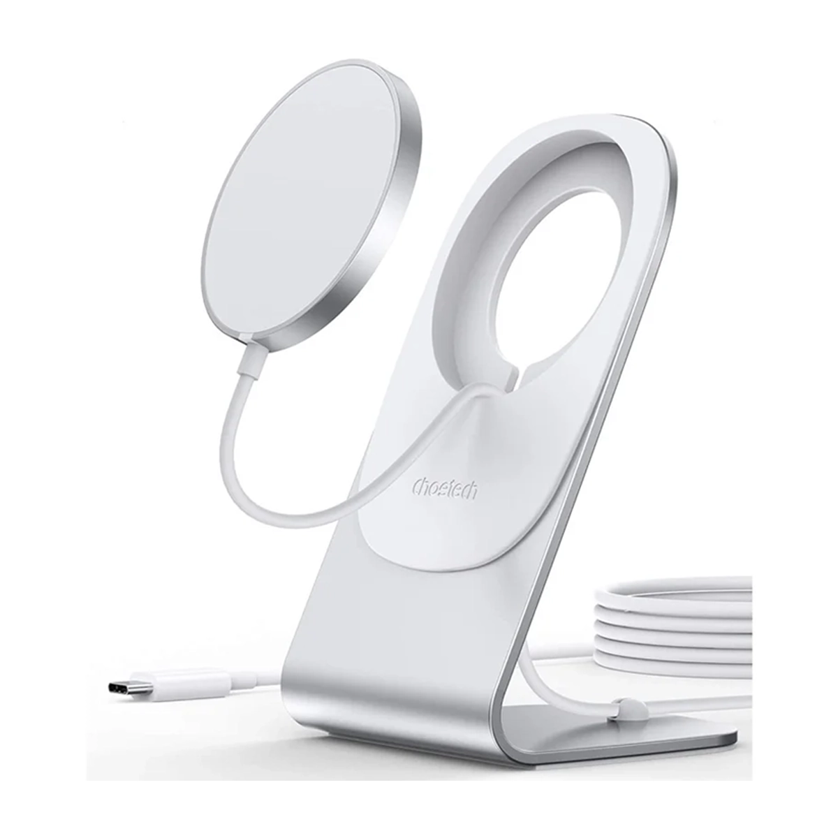 شارژر بی سیم چویتک مدل Magsafe T517+H047 توان 15 وات-سفید