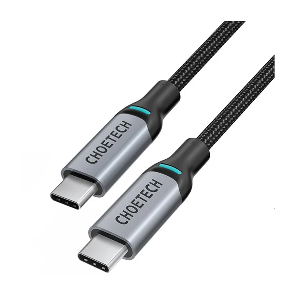 کابل دو سر تایپ سی چویتک مدل XCC-1002BK طول 1.8 متر-نقره‌ای