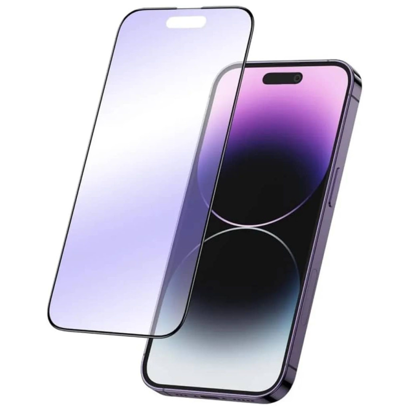 محافظ صفحه نمایش گوشی اپل iPhone 14 Pro گرین لاین مدل Purple Anti-blue Matte