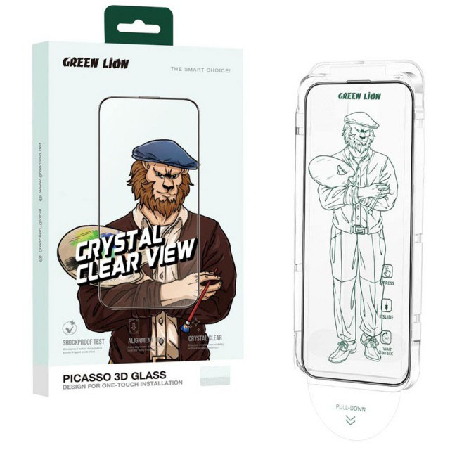 محافظ صفحه نمایش گوشی اپل iPhone 14 Pro گرین لاین مدل Picasso 3D 