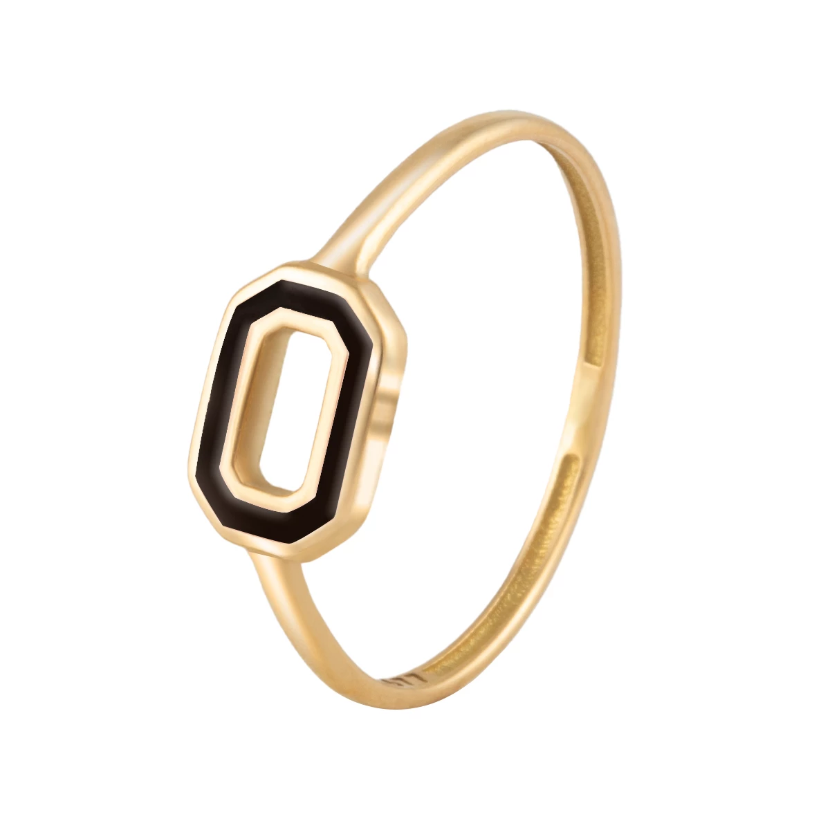 انگشتر طلا 18 عیار زنانه بان گالری مدل باگت سایز 53 -1.15