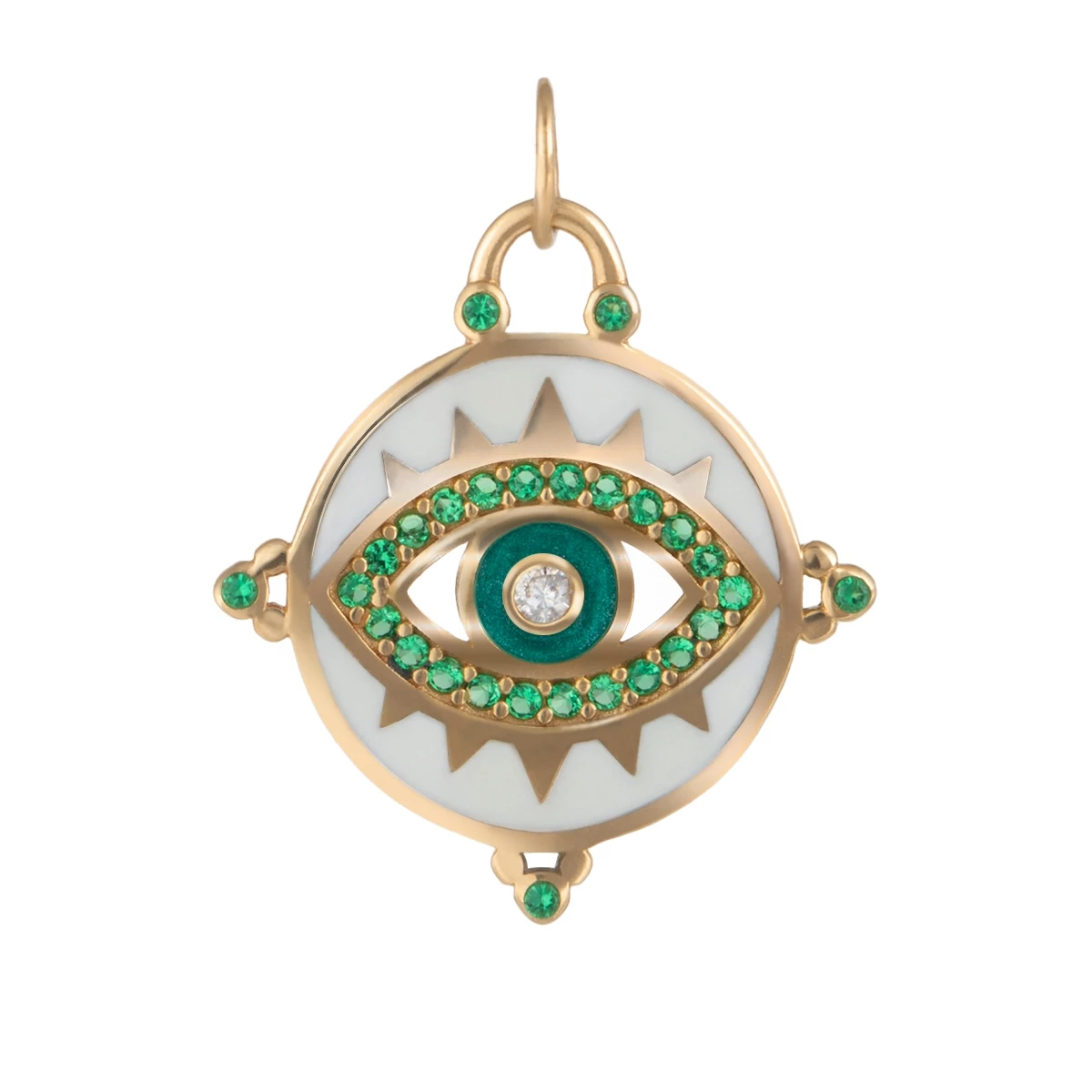 آویز طلا زنانه بان گالری مدل چشم مگنوم-3.33