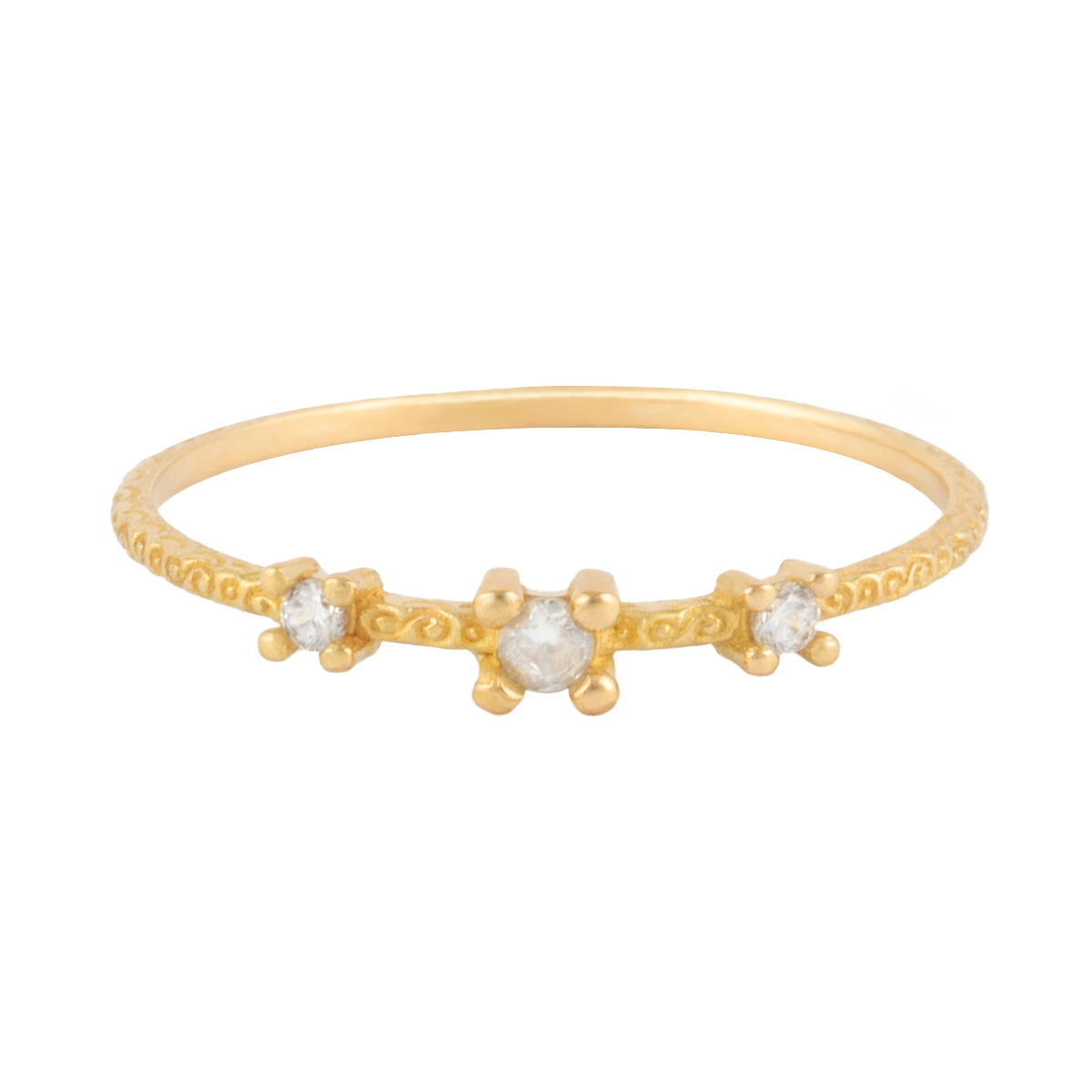 انگشتر طلا 18 عیار زنانه بان گالری مدل مینیمال یارا-0.73