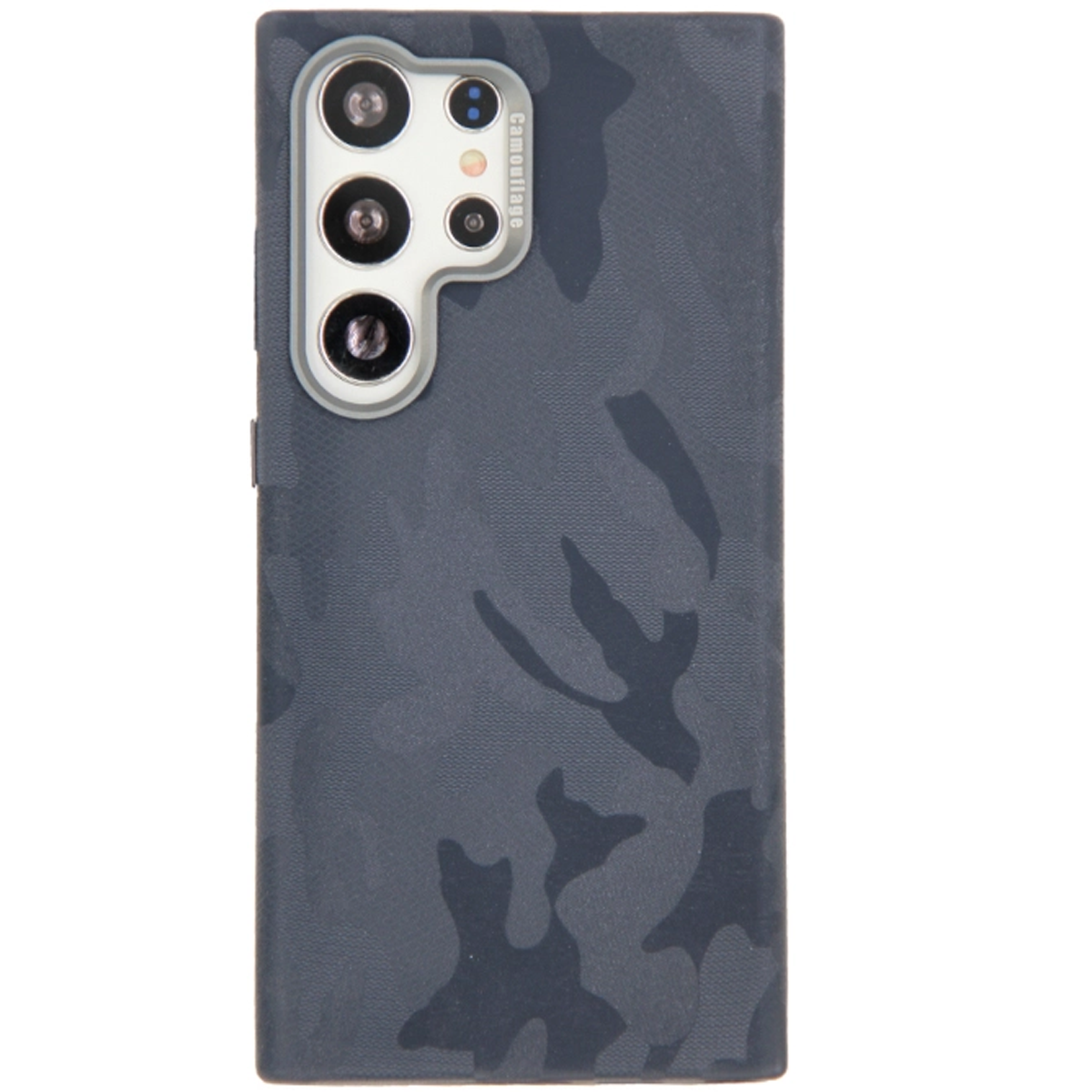 قاب گوشی سامسونگ Galaxy S24 Ultra کیو سریز طرح چیریکی-سرمه ای تیره