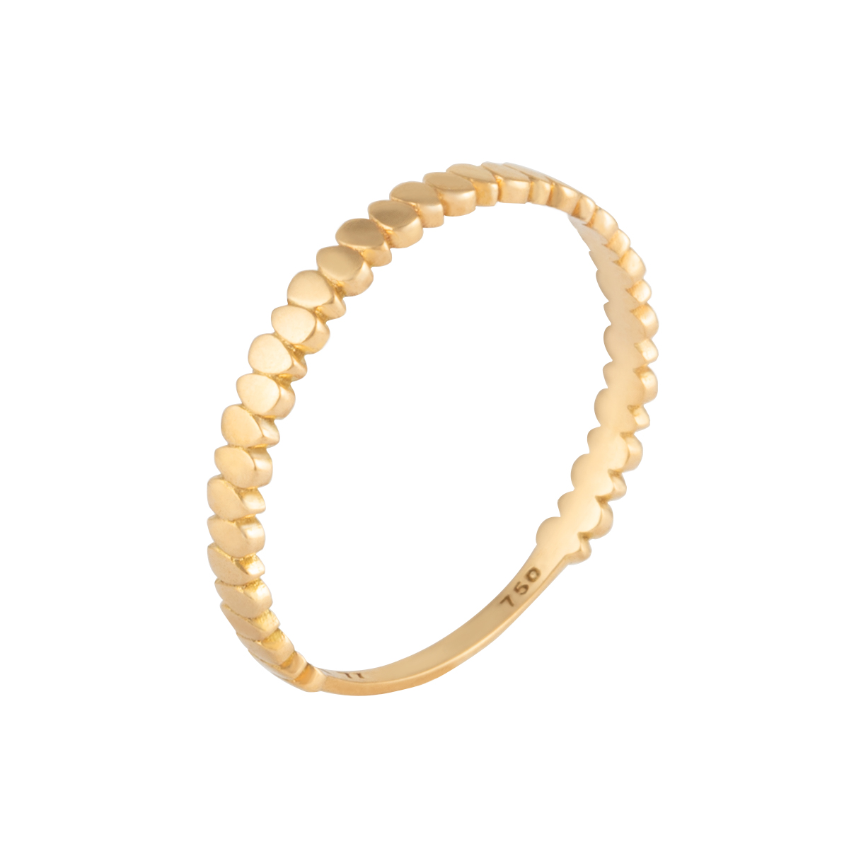 انگشتر طلا 18 عیار زنانه بان گالری مدل مینیمال دراپ سایز 53  -1.12