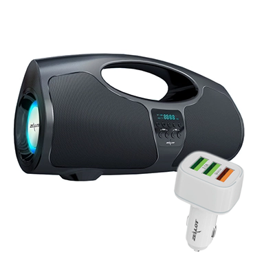 اسپیکر بلوتوثی قابل حمل زیلوت مدل P1 به همراه هدیه شارژر فندکی زیلوت مدل CG01