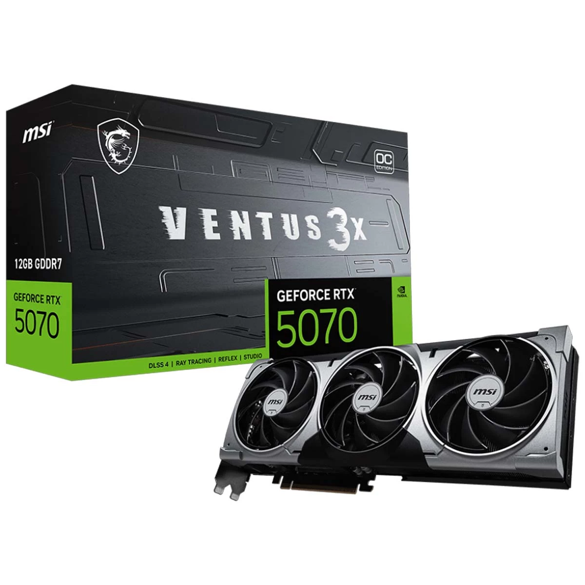 کارت گرافیک ام اس آی مدل GeForce RTX 5070 12GB VENTUS 3X OC