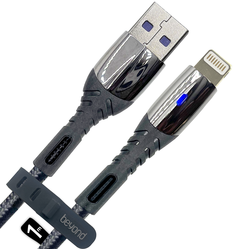 کابل تبدیل USB به لایتنینگ بیاند مدل BUL-501KF CHARGE DATA طول 1 متر