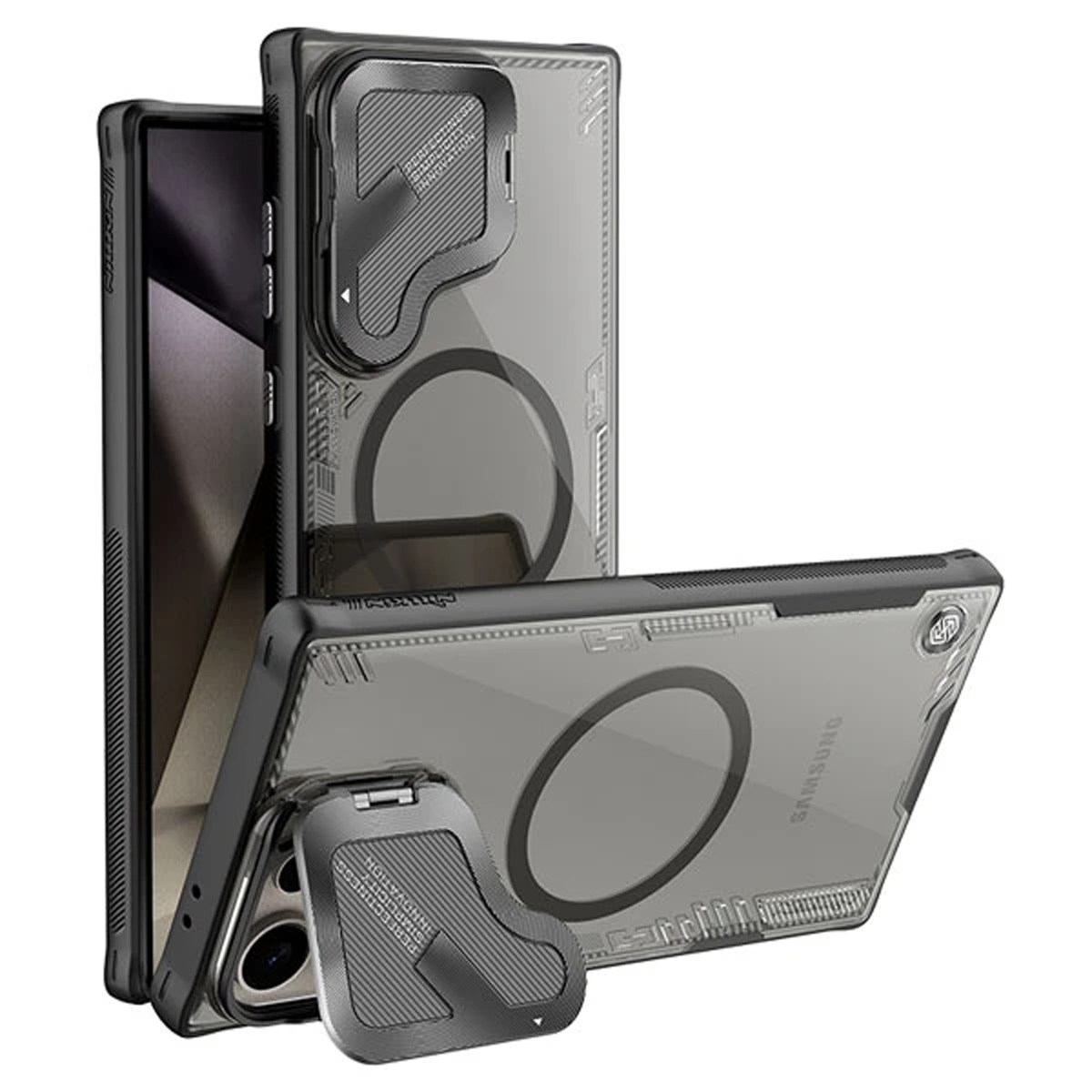 کاور گوشی سامسونگ Galaxy S25 Ultra نیلکین مدل Iceblade Prop Magnetic MagSafe کاور گوشی سامسونگ Galaxy S25 Ultra نیلکین مدل Iceblade Prop Magnetic MagSafe