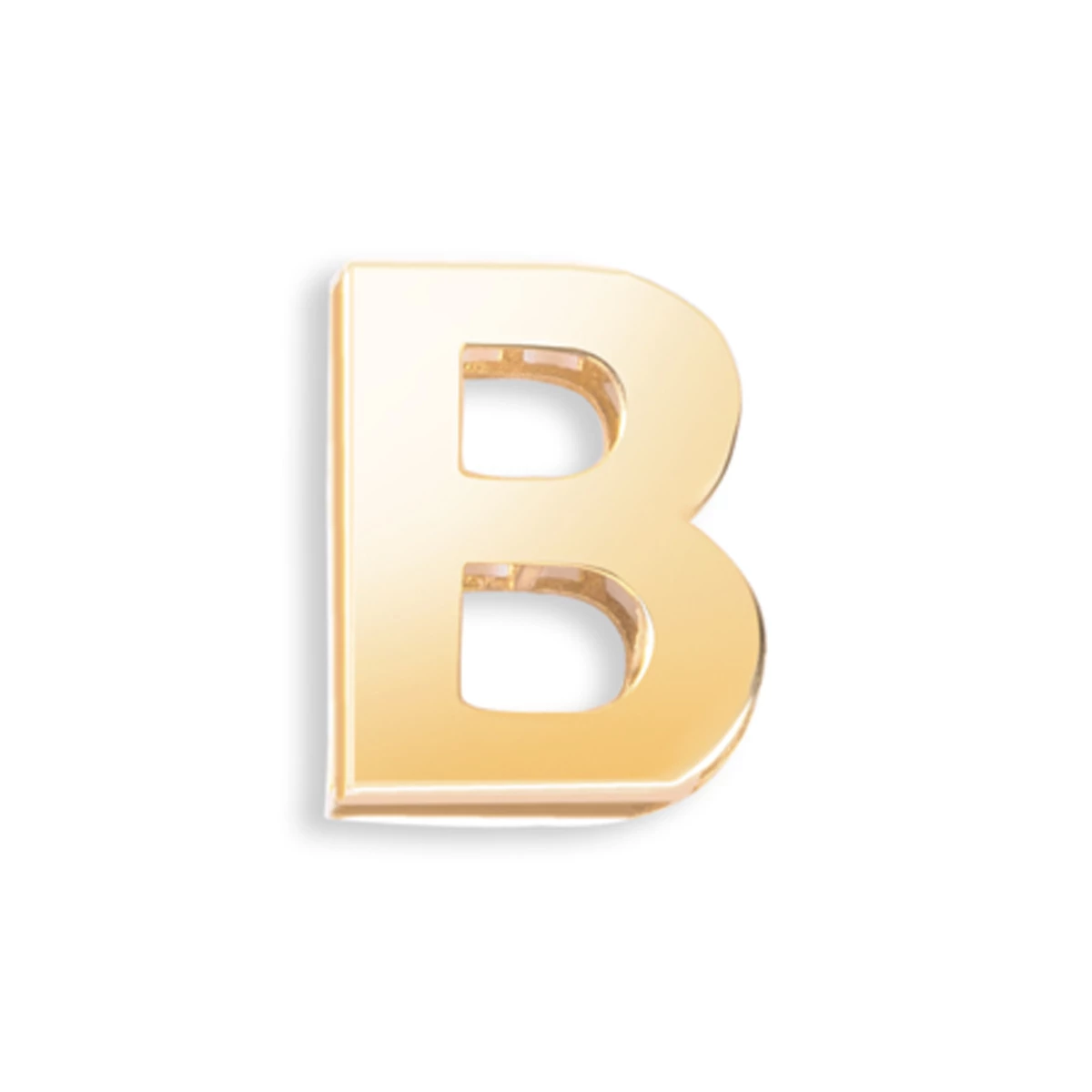 آویز طلا زنانه مدل حرف B کد wa3692-0.34