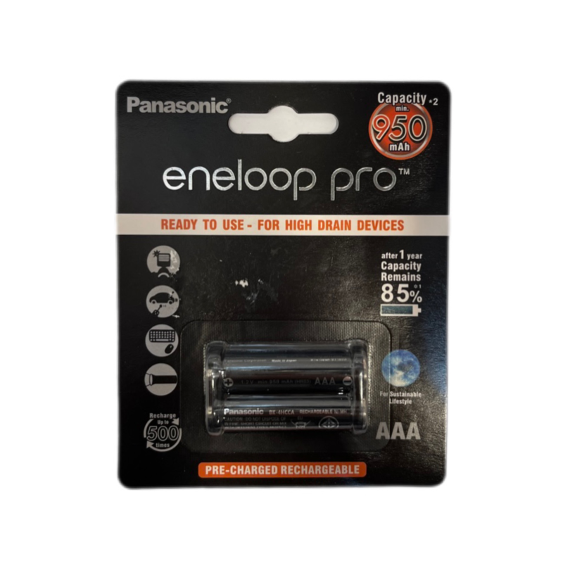 باتری نیم قلمی قابل شارژ پاناسونیک مدل انلوپ بسته دو عددی