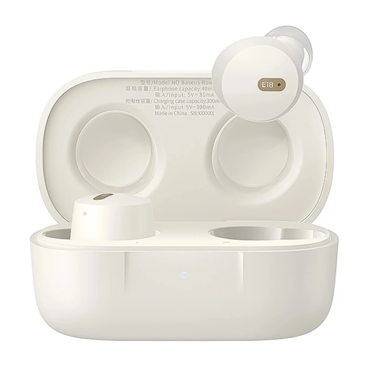 هندزفری بلوتوثی باسئوس مدل Bowie E18 A00023800127-Z1-سفید