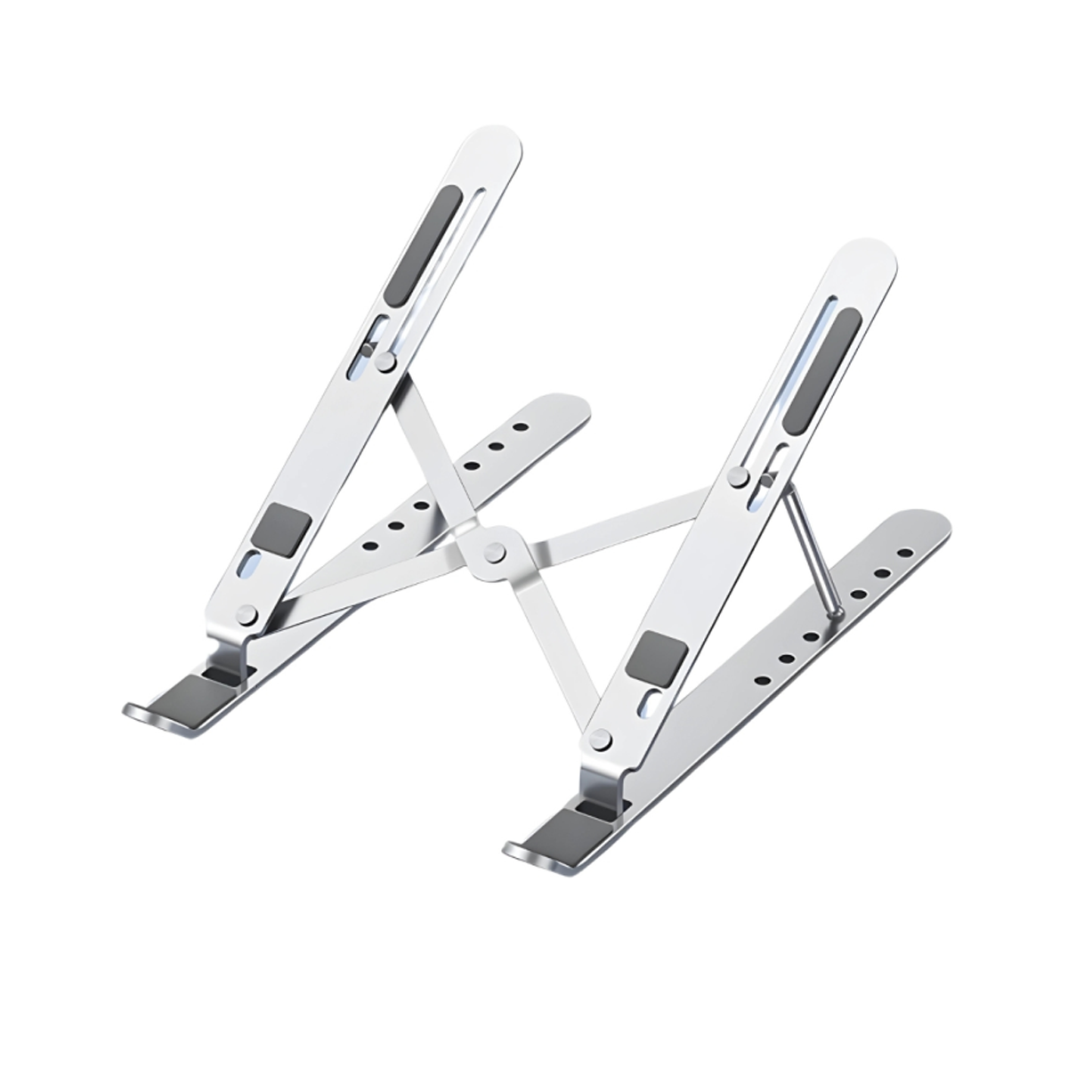 پایه نگهدارنده لپ تاپ مدل BZBC Portable Foldable Aluminium Laptop Stand-نقره‌ای