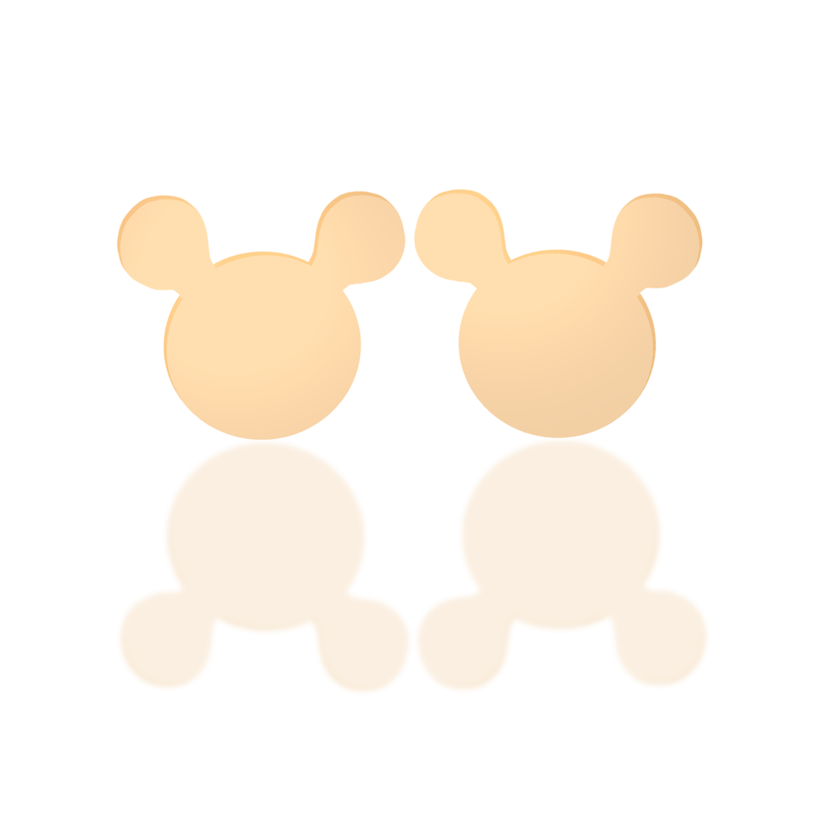 گوشواره طلا زنانه مدل میکی ماوس-330