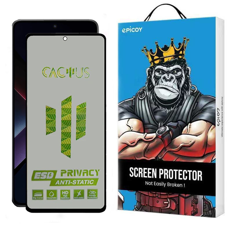 محافظ صفحه نمایش حریم شخصی گوشی پوکو Poco X7 Pro اپیکوی مدل Cactus-ESD-Privacy 