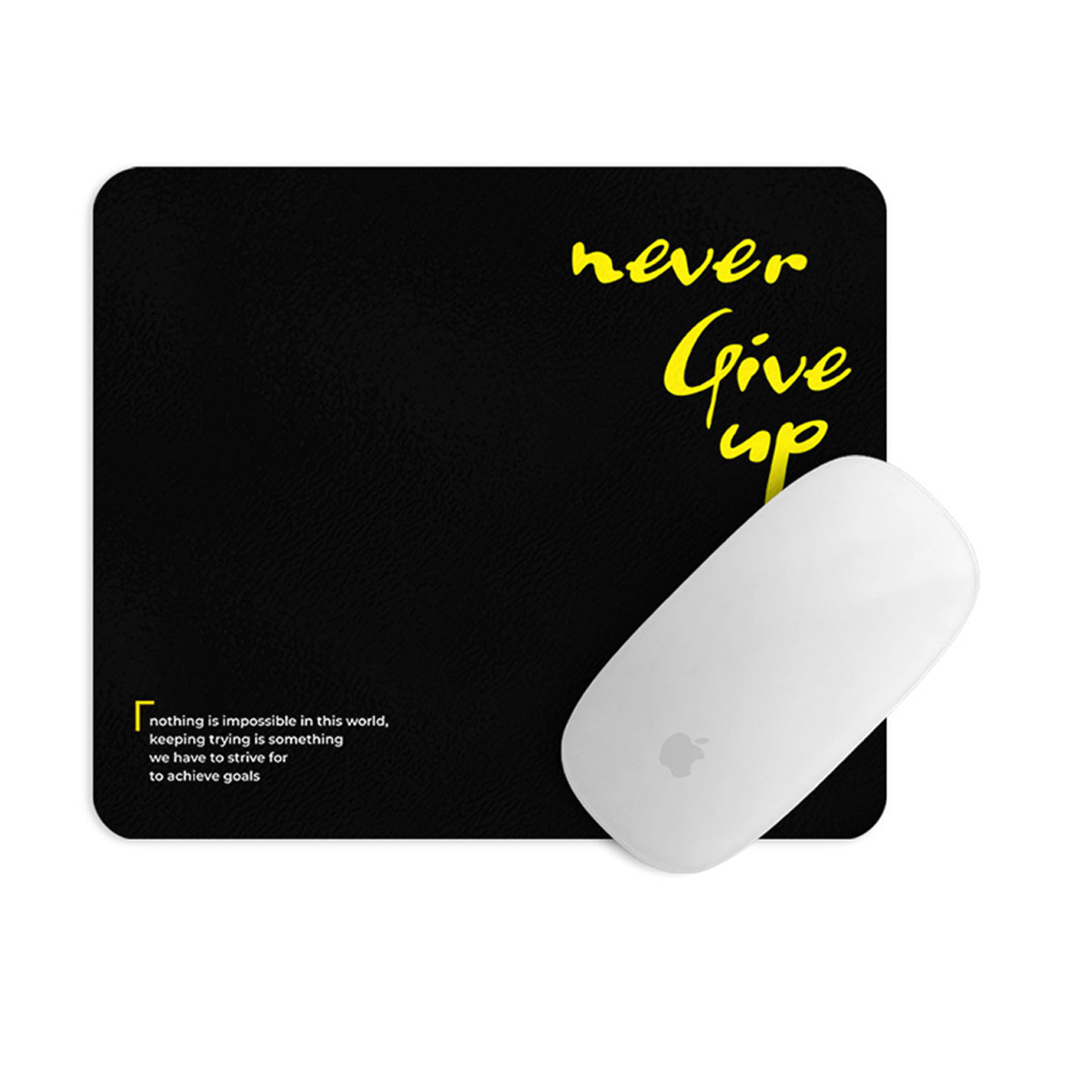 ماوس پد مستر پیکد طرح Never Give up کد PCD-MP1101-مشکی