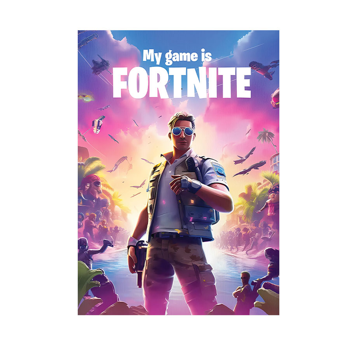متال پوستر مستر پیکد طرح فورتنایت Fortnite کد PCD-MB1166