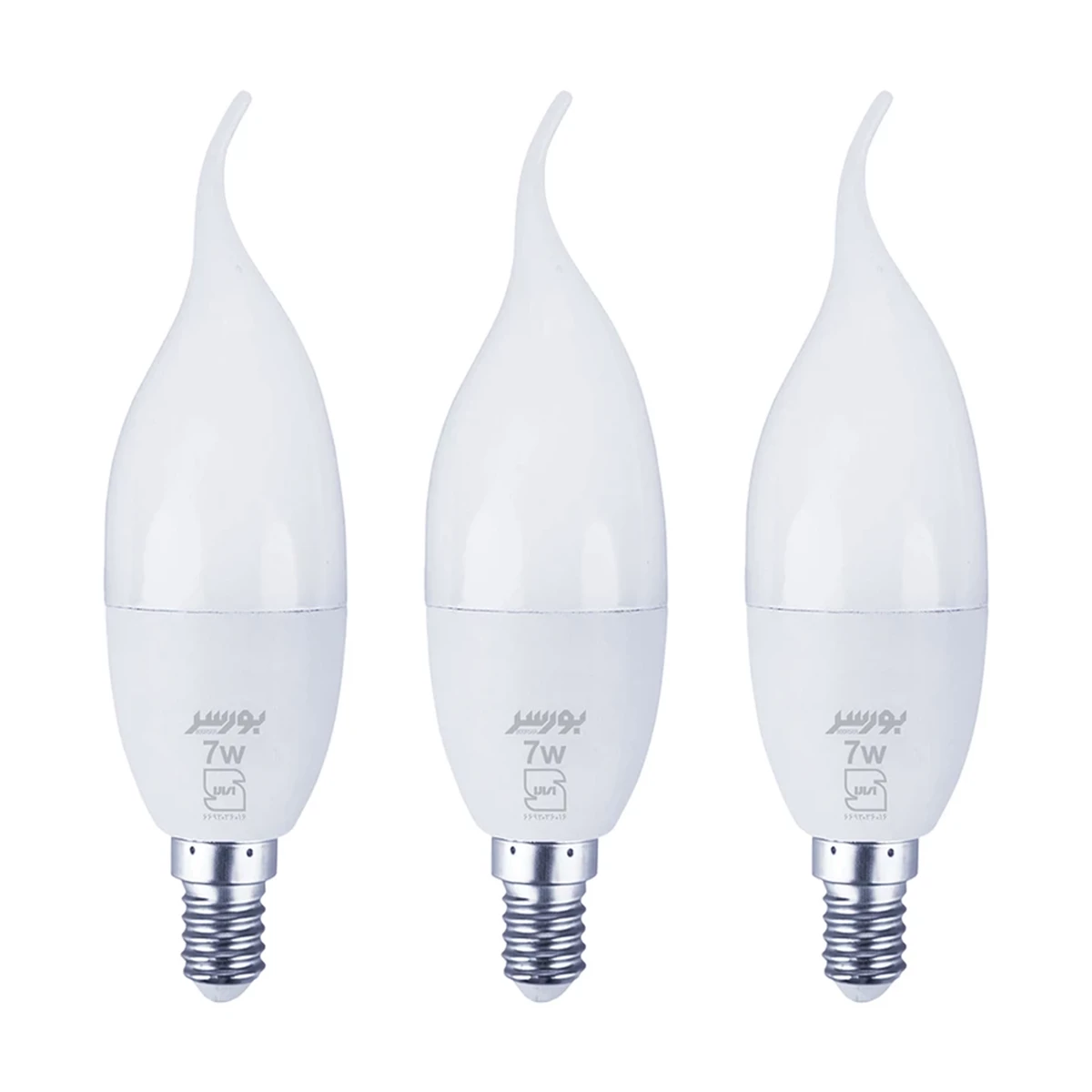 لامپ LED اشکی 7 وات بورسر مدل CL37 پایه E14 پک 3 عدد-آفتابی