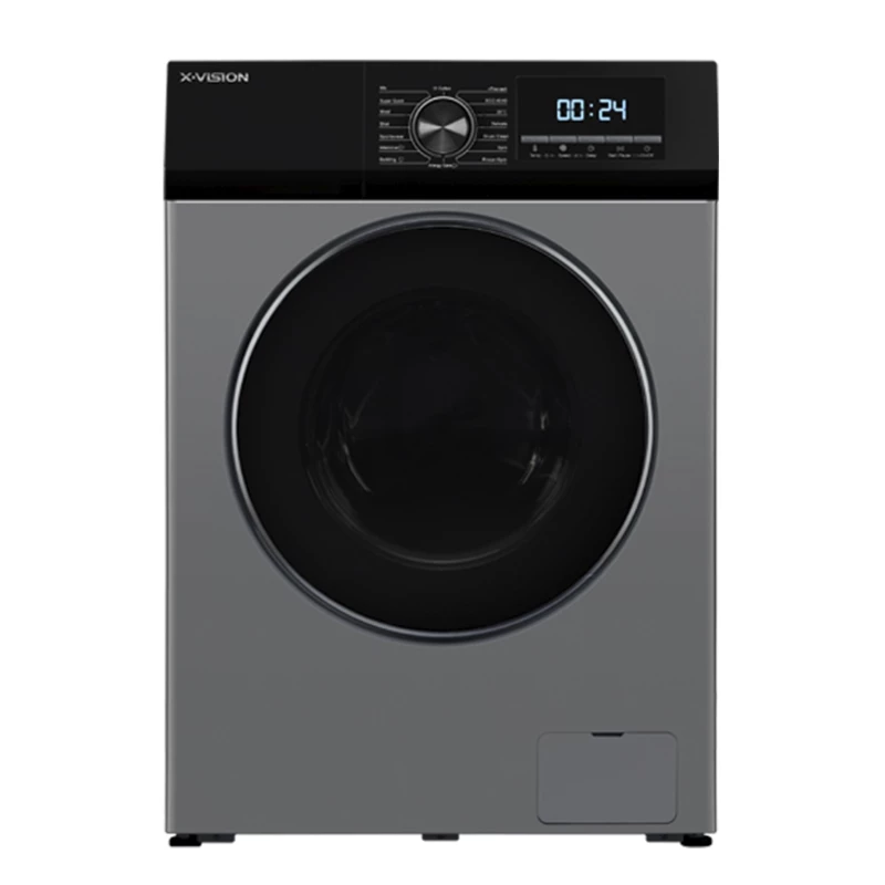 ماشین لباسشویی ایکس ویژن مدل TP92-BSD ظرفیت 9 کیلوگرم-نقره‌ای