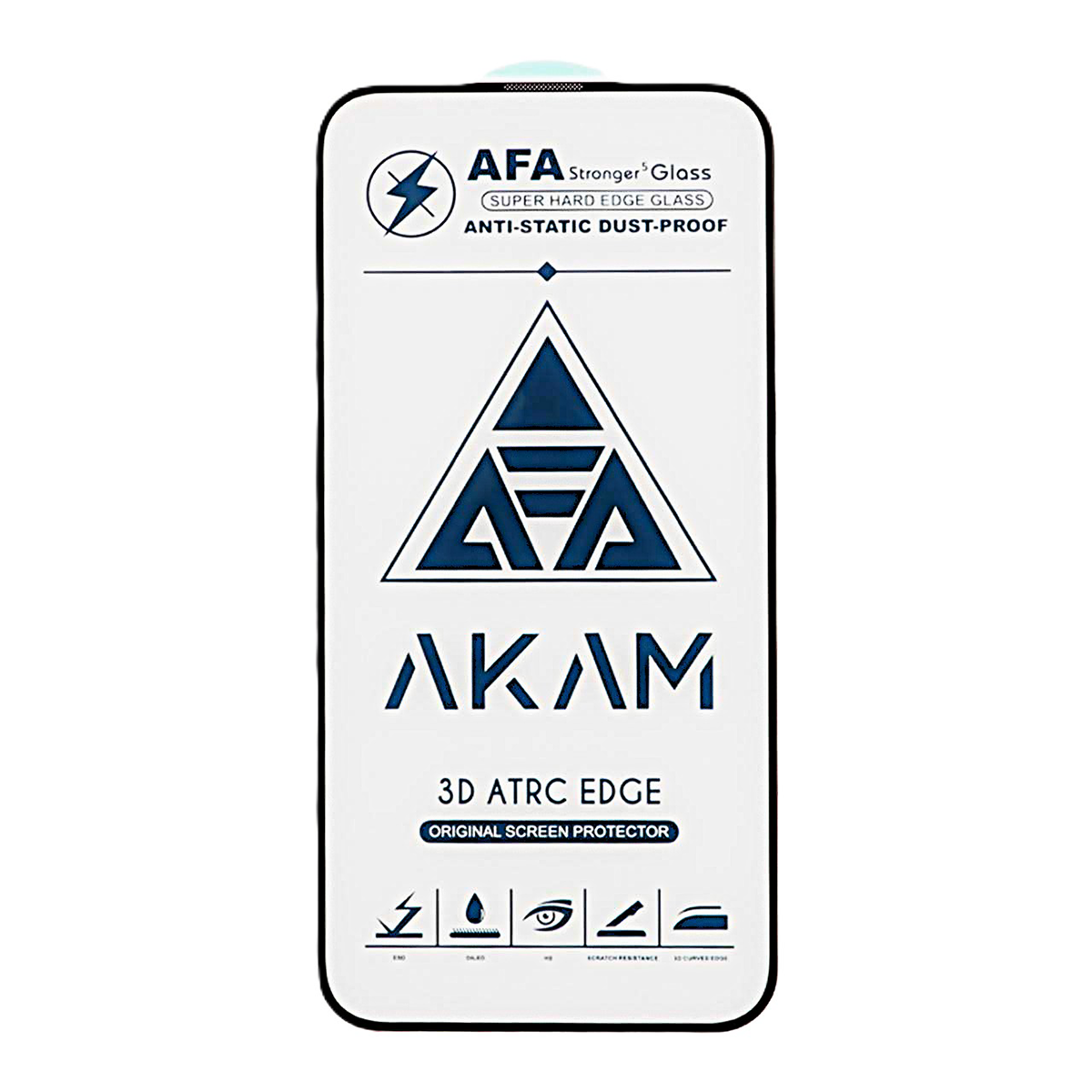 محافظ صفحه نمایش شیشه ای گوشی اپل iPhone 13 - 13 Pro - 14 آکام مدل Full Cover ESD  