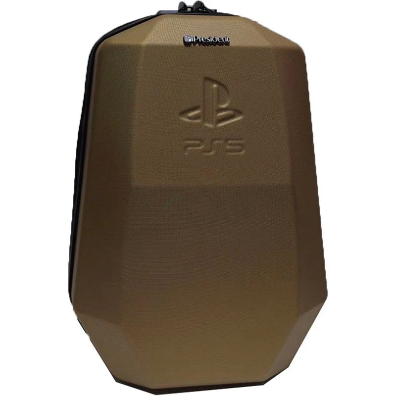 کیف حمل کنسول بازی پرزیدنت مدل کوله محافظ PS5 اسلیم-طلایی