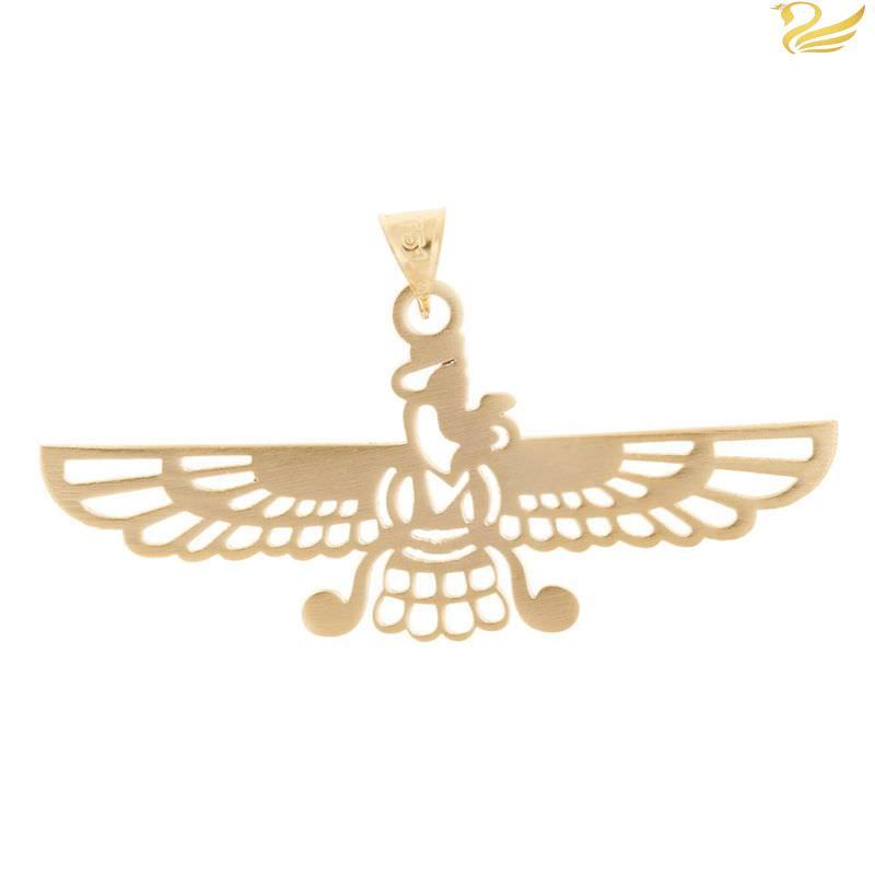 پلاک طلا 18عیار طرح فروهر خالی