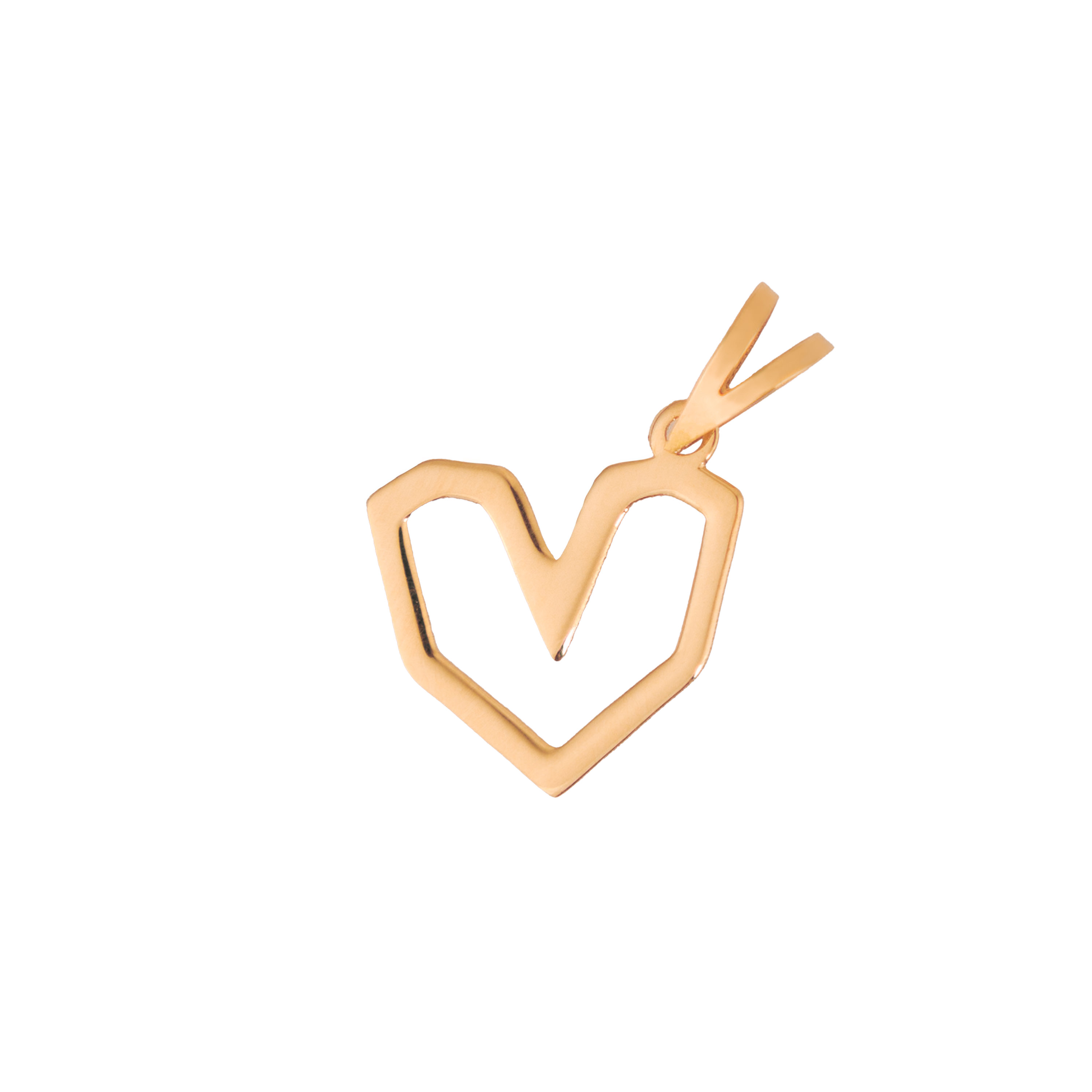 پلاک طرح قلب جذاب طلا 18 عیار