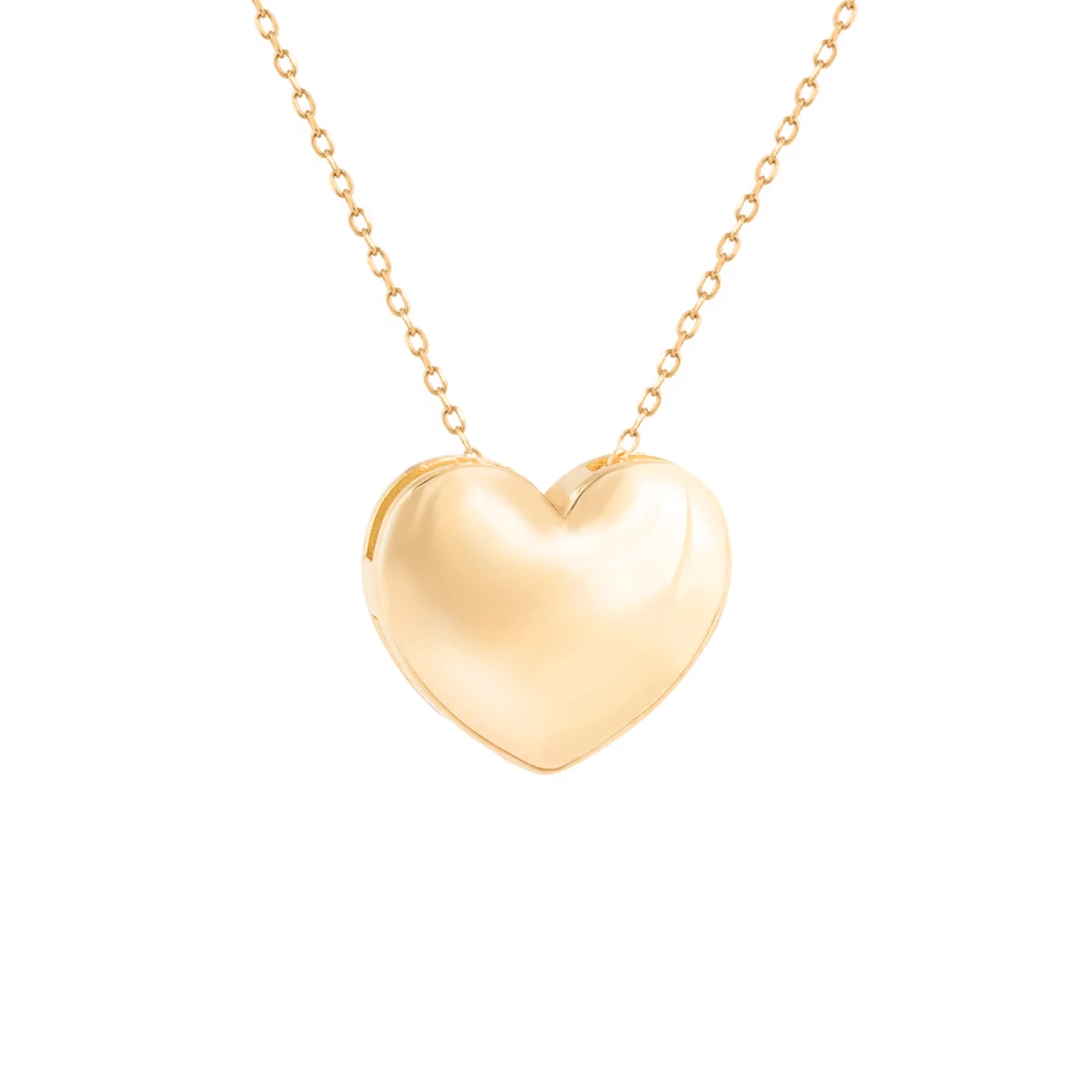 گردنبند طلای زنانه 18 عیار بان گالری مدل قلب دامله آمارا-1.86