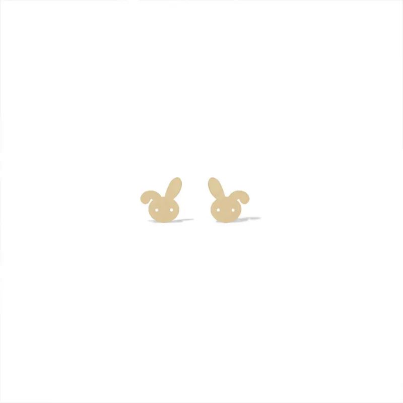 گوشواره طلا 18عیار طرح خرگوش بازیگوش