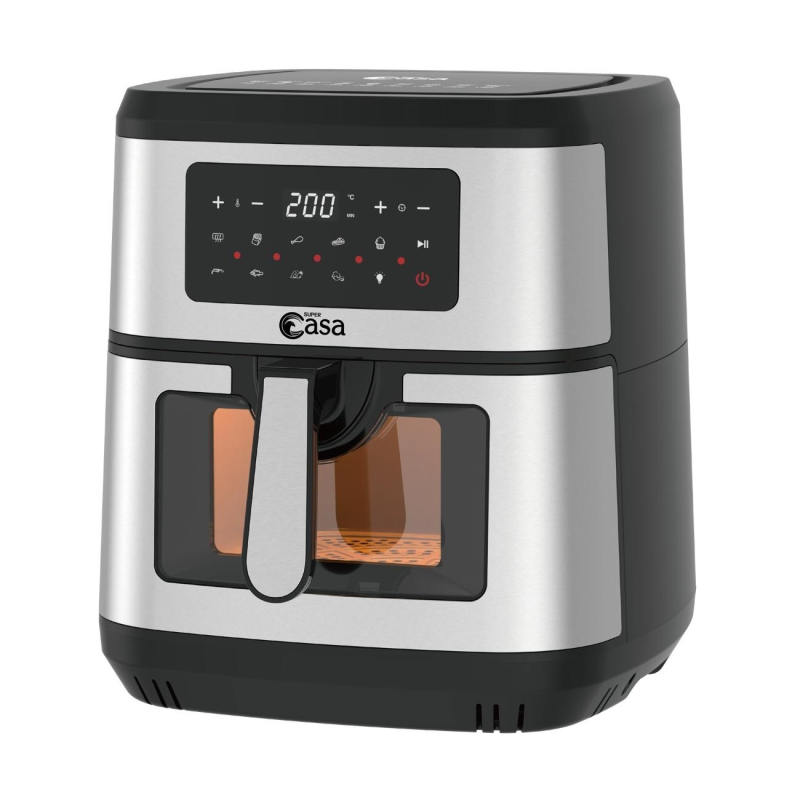 سرخ کن بدون روغن سوپر کاسا مدل دو المنته casa-8592 سرخ کن بدون روغن سوپر کاسا مدل دو المنته casa-8592