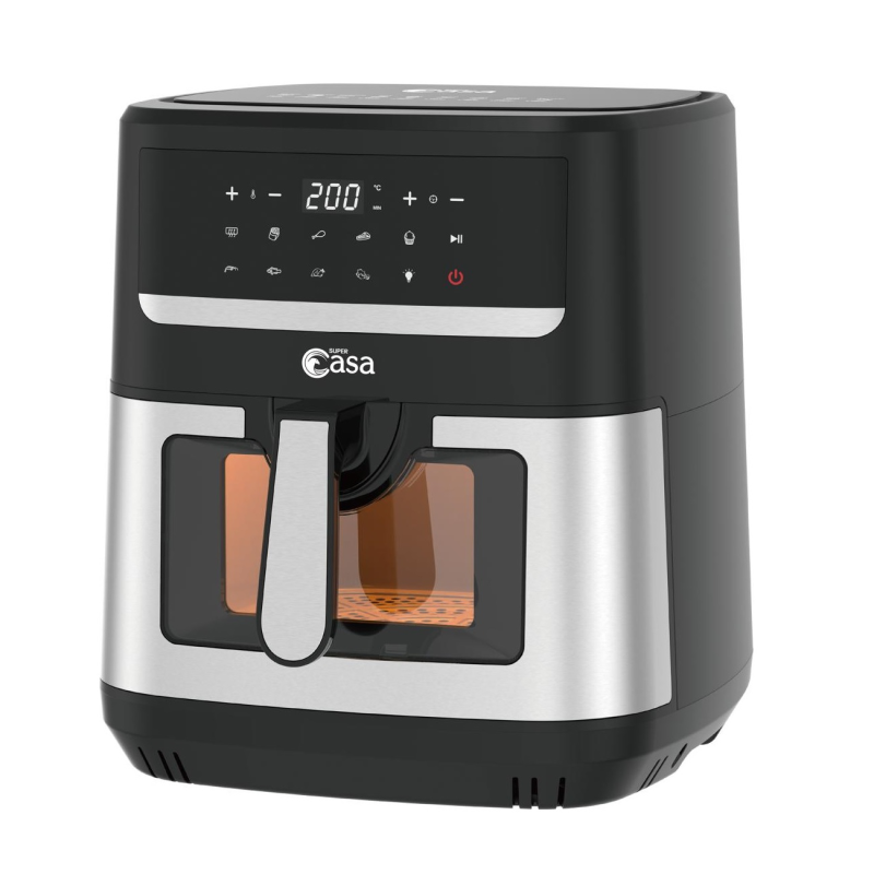 سرخ کن بدون روغن سوپر کاسا مدل دو المنته CA-8591 سرخ کن بدون روغن سوپر کاسا مدل دو المنته CA-8591