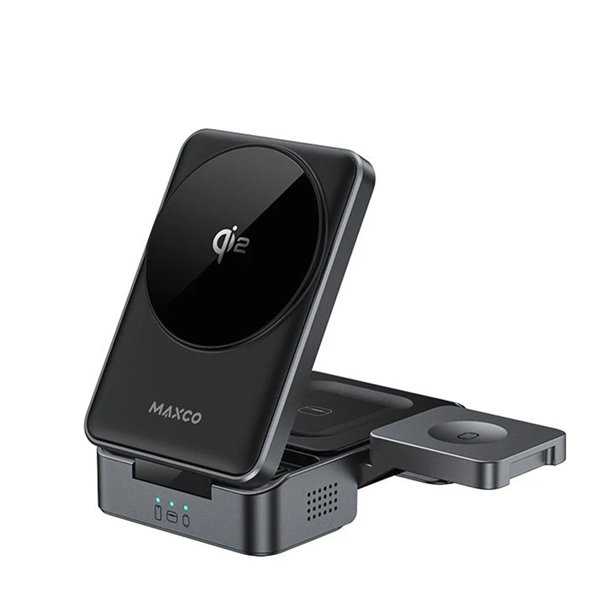 شارژر وایرلس سه کاره مکس کو مدل MW13 Qi2 3-in-1 Magnetic شارژر وایرلس سه کاره مکس کو مدل MW13 Qi2 3-in-1 Magnetic