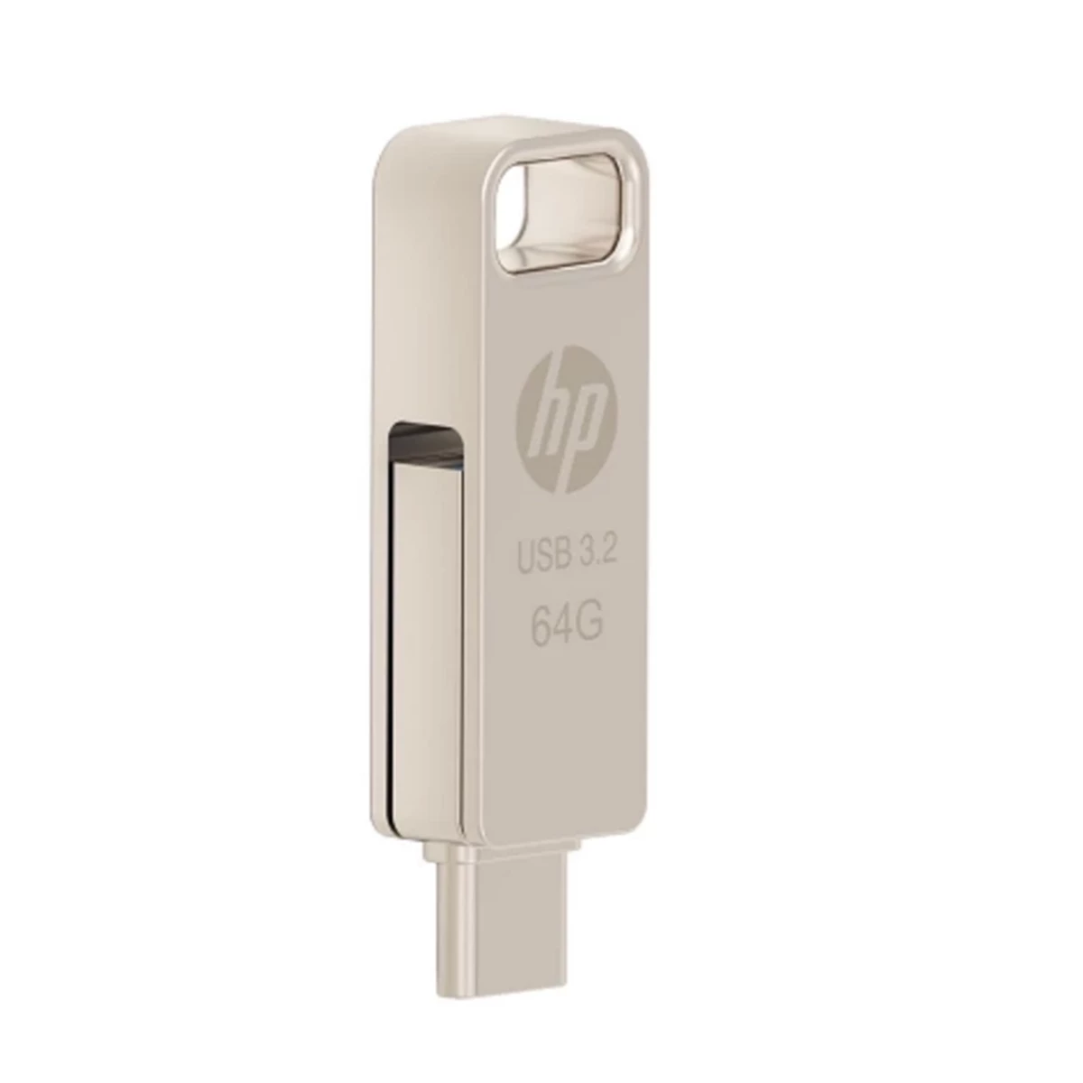 فلش مموری اچ پی USB ۳.۲ مدل x206c ظرفیت 64 گیگابایت-نقره‌ای