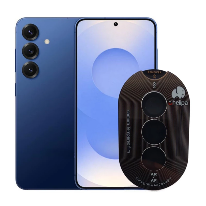 محافظ لنز دوربین گوشی سامسونگ Galaxy S25 چلیپا مدل Titanium-نقرهای محافظ لنز دوربین گوشی سامسونگ Galaxy S25 چلیپا مدل Titanium-نقرهای