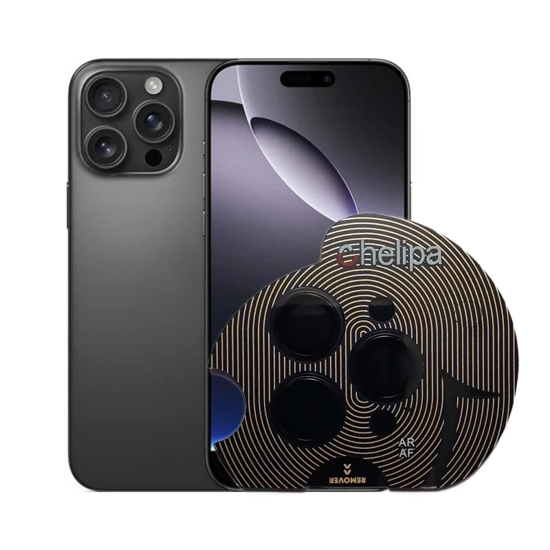 محافظ لنز دوربین گوشی اپل iPhone 16 Pro Max چلیپا مدل Titanium-صحرایی تیتانیوم محافظ لنز دوربین گوشی اپل iPhone 16 Pro Max چلیپا مدل Titanium-صحرایی تیتانیوم