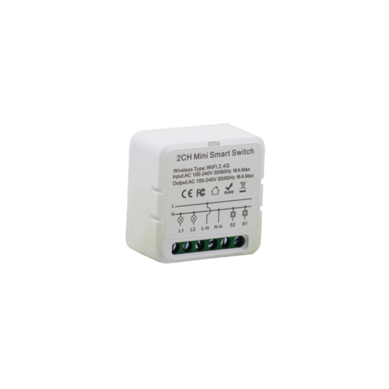 رله سوئیچ هوشمند تویا مدل رله دو کانال پشت کلیدی WiFi