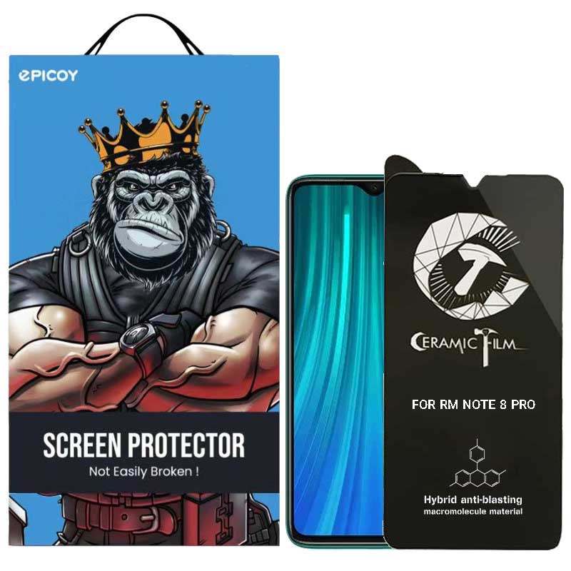 گلس گوشی شیائومی Redmi Note 8 Pro اپیکوی مات سرامیکی مدل CR7-M